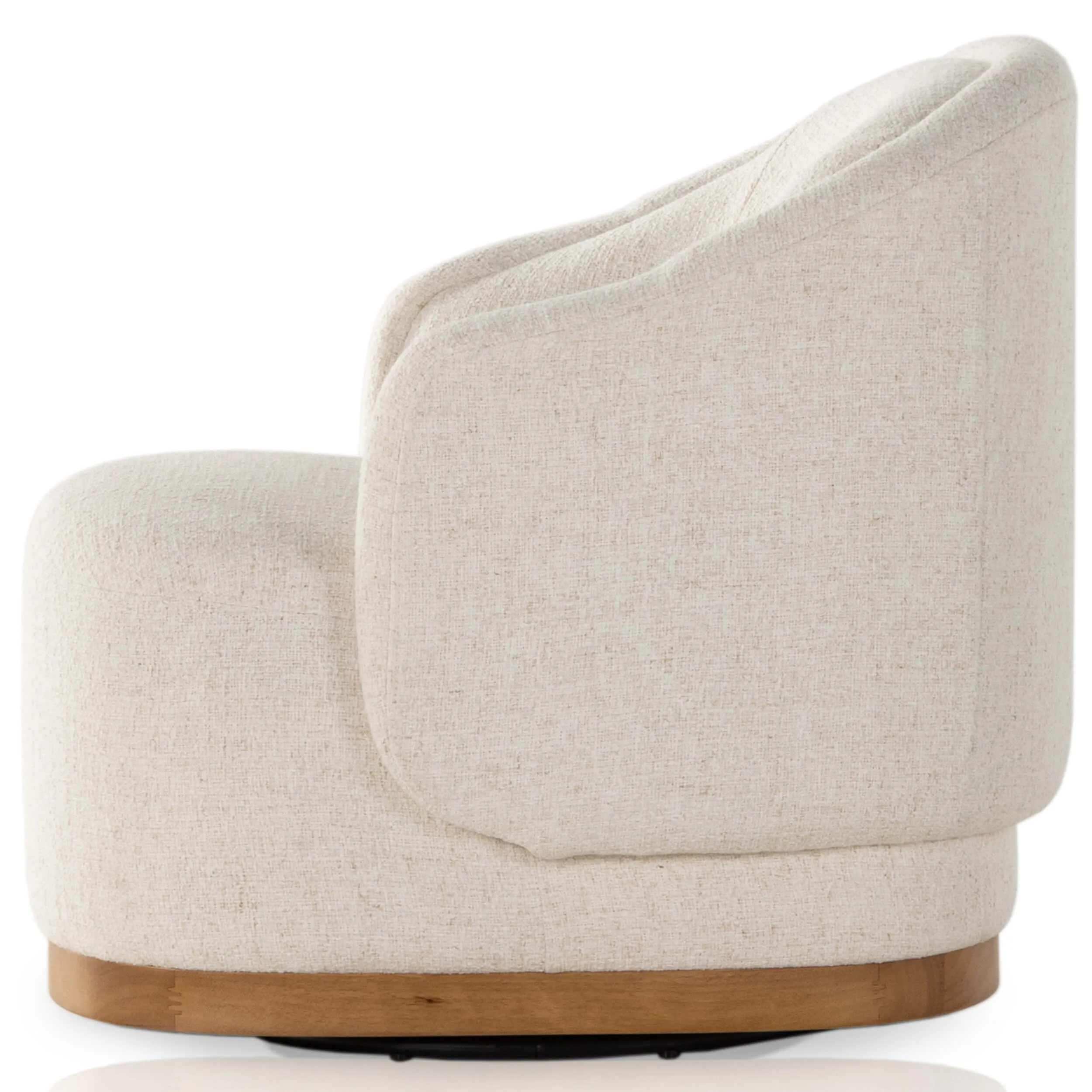 Martine Swivel Chair, Omari Natural