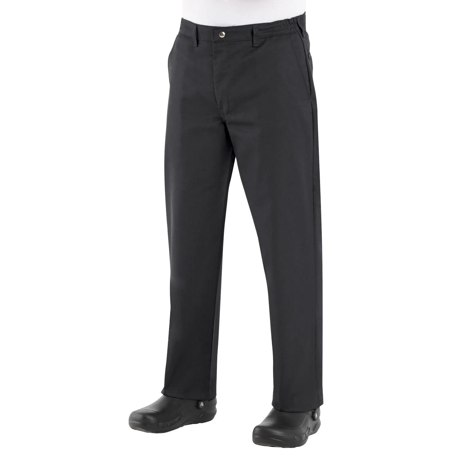 Men's Red Kap Regular Fit Chef's Pants, Black