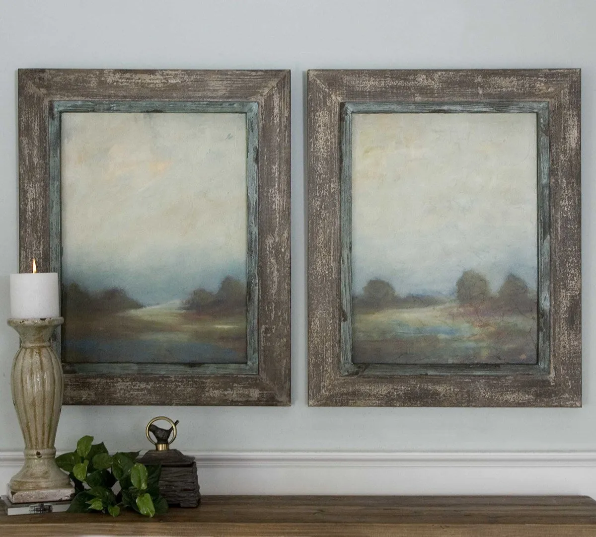 Morning Vistas Framed Art, Set of 2