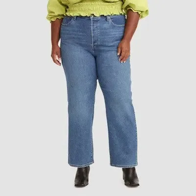 New - Levi's Women's Plus Size Ultra-High Rise Ribcage Straight Jeans