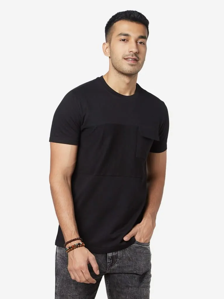 Nuon Black Slim-Fit Pure-Cotton T-Shirt