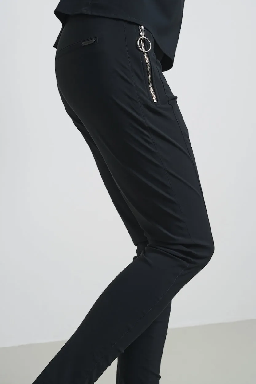 Pants Emma-straight leg fit Technical Jersey | Grigio Notte