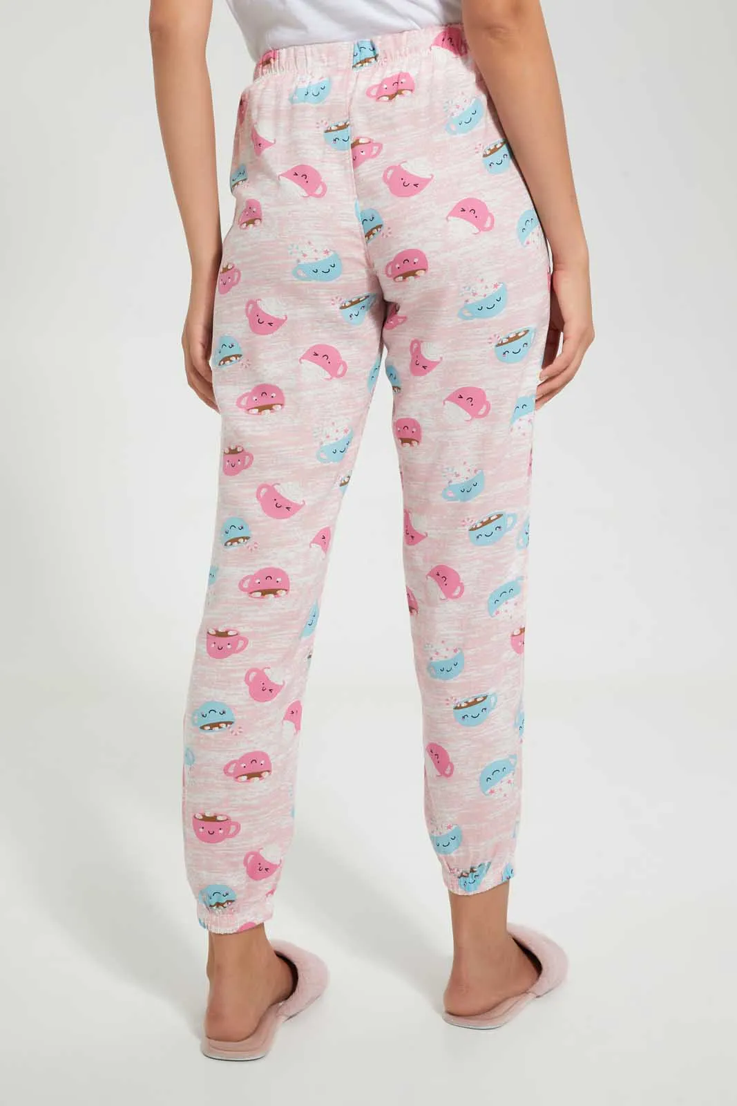 Pink Printed Pyjama Bottom