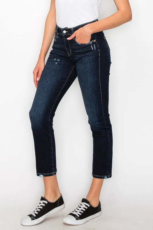 Plus Caroline High Rise Skinny Straight Jeans