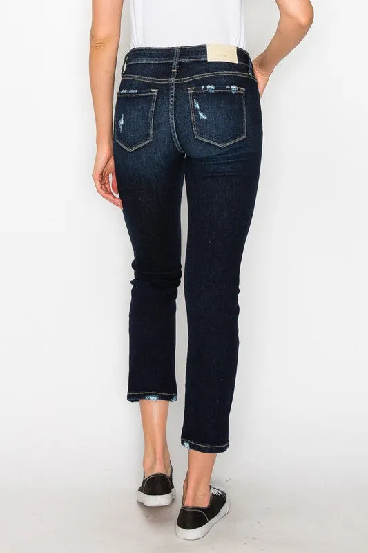 Plus Caroline High Rise Skinny Straight Jeans