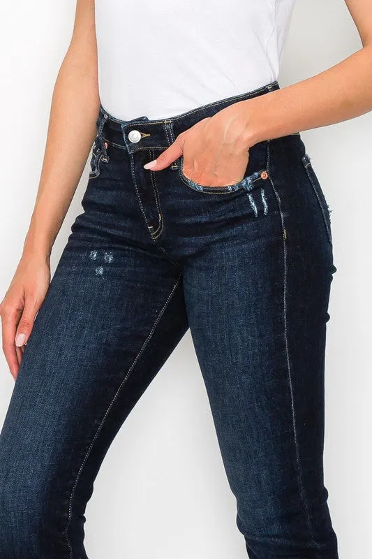 Plus Caroline High Rise Skinny Straight Jeans