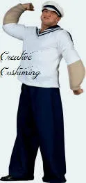 Popeye Costume / Cartoon Sailor Man