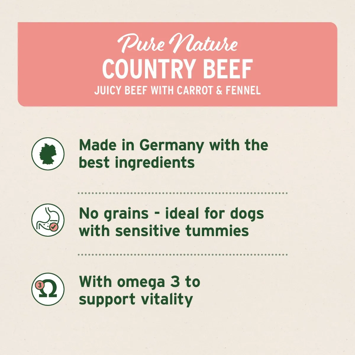 PureNature Country Beef - Wet Food for Dogs