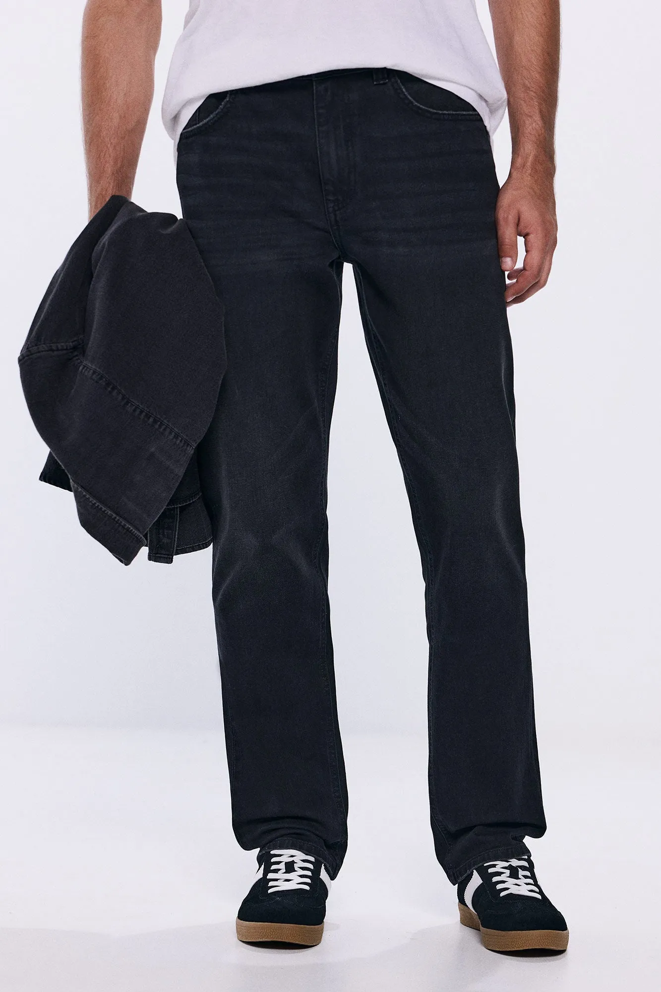 Regular Fit Black Jeans
 Dark Gray