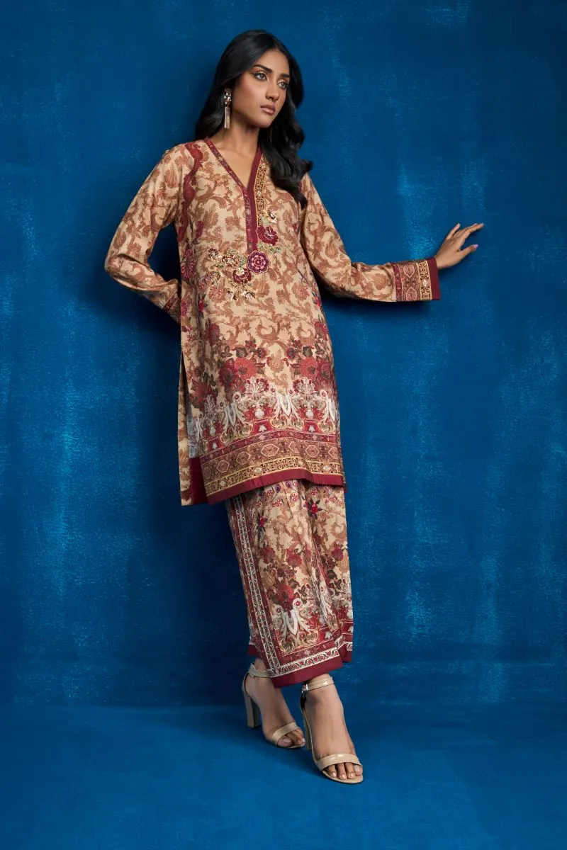 Shamaeel - ES - 01 - Khaadi Silk - 2 Piece