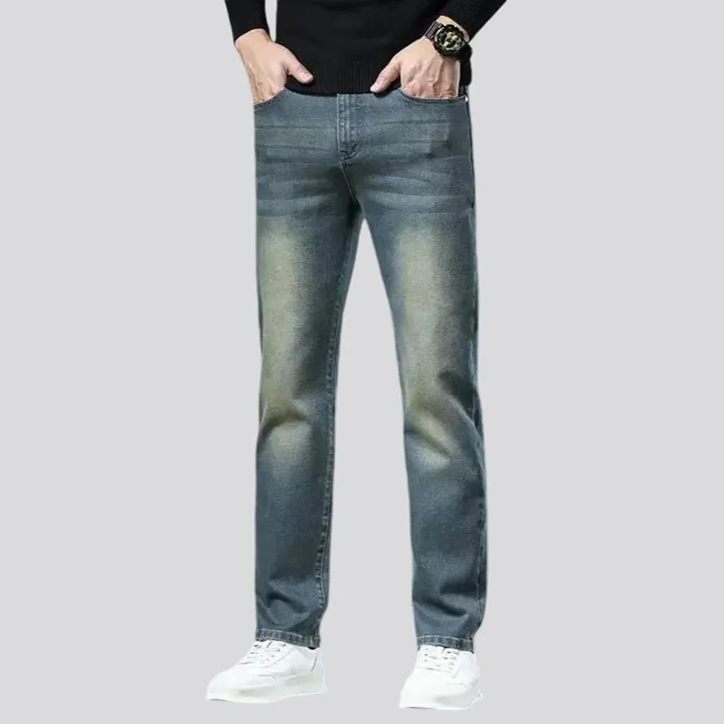 Sleek slim fit retro men's jeans