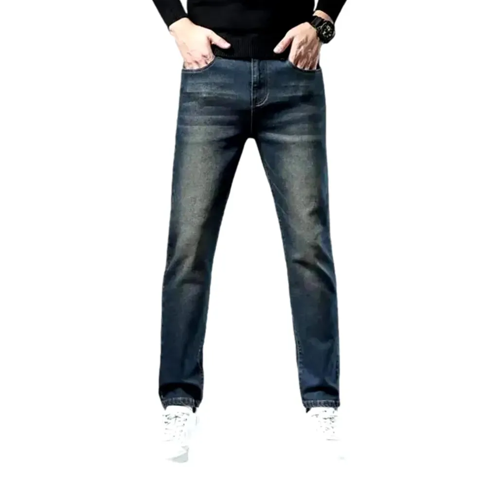 Sleek slim fit retro men's jeans