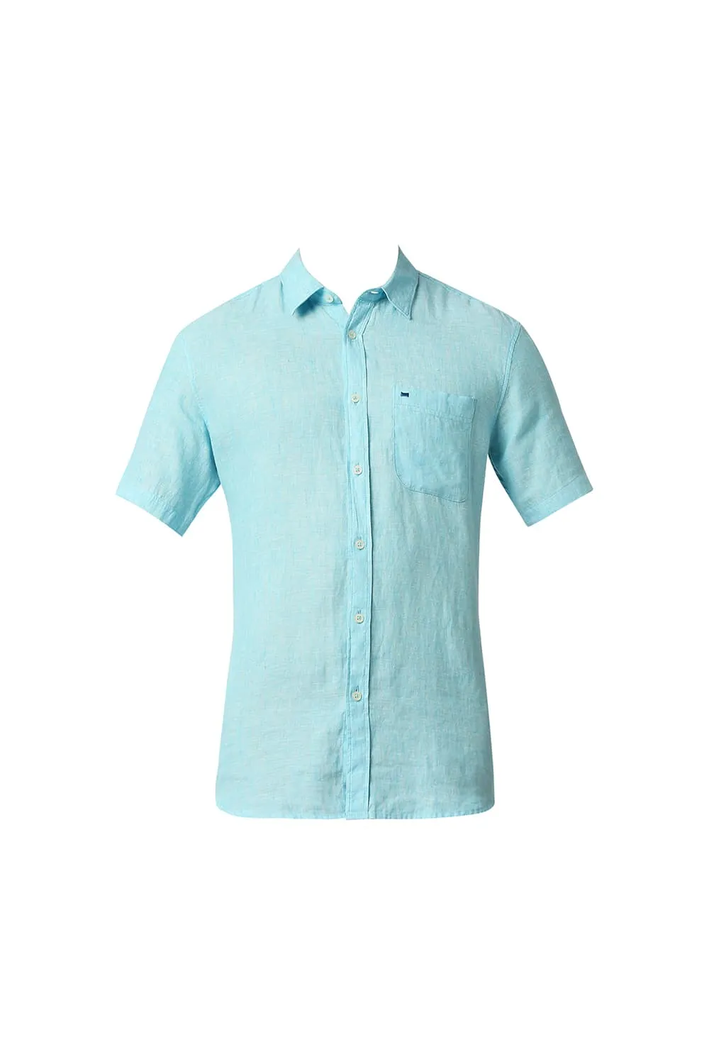 Slim Fit Linen Halfsleeves Shirt