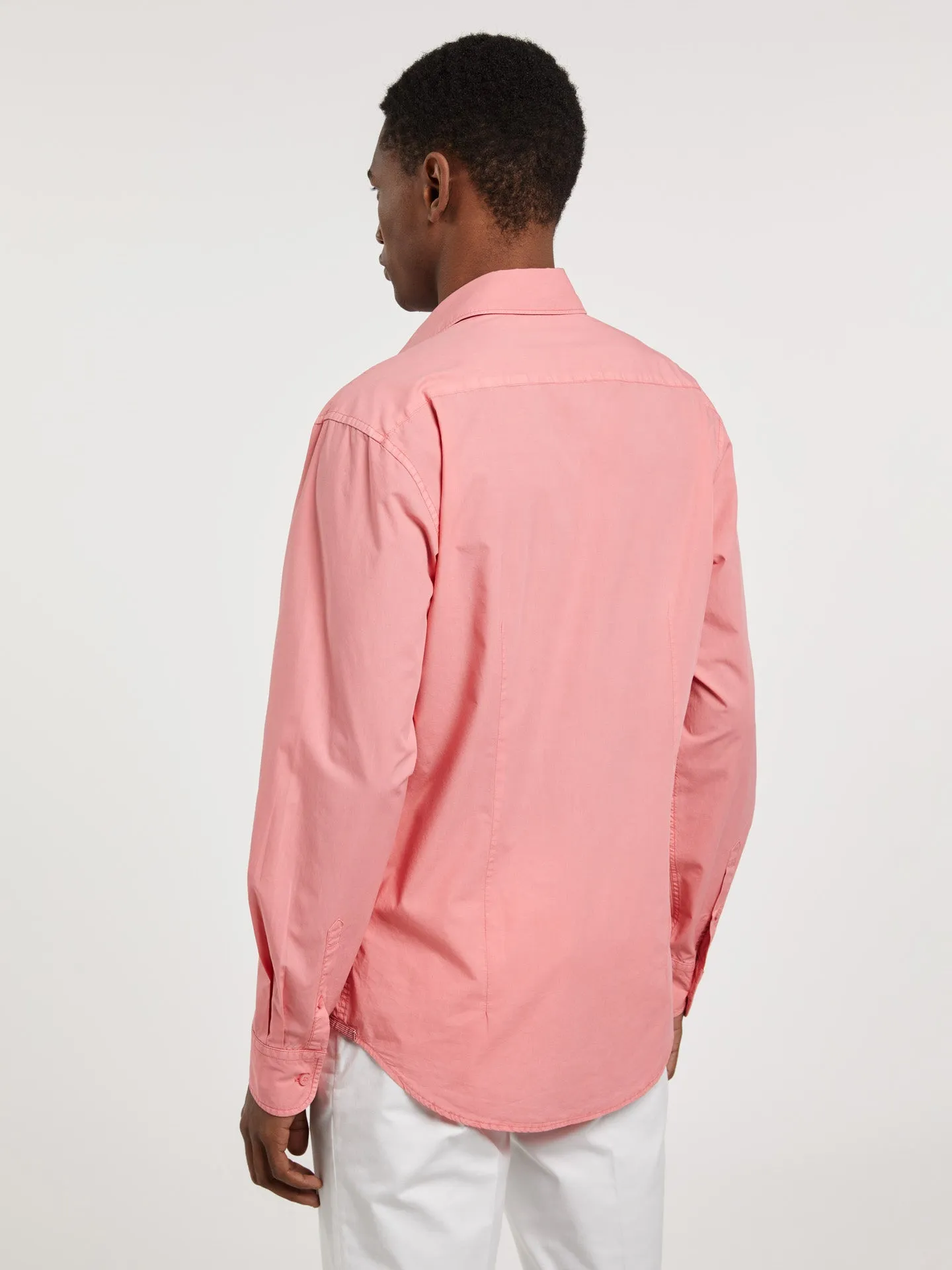 Slim fit poplin faded shirt