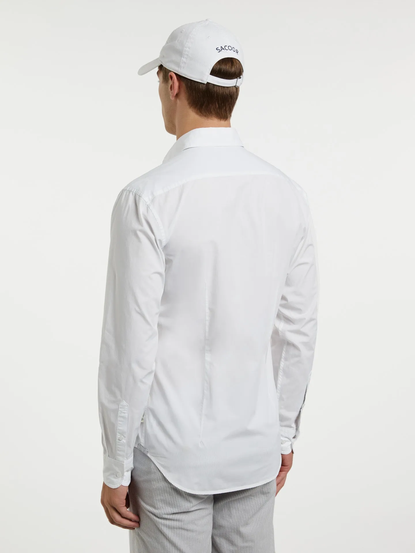 Slim fit poplin faded shirt