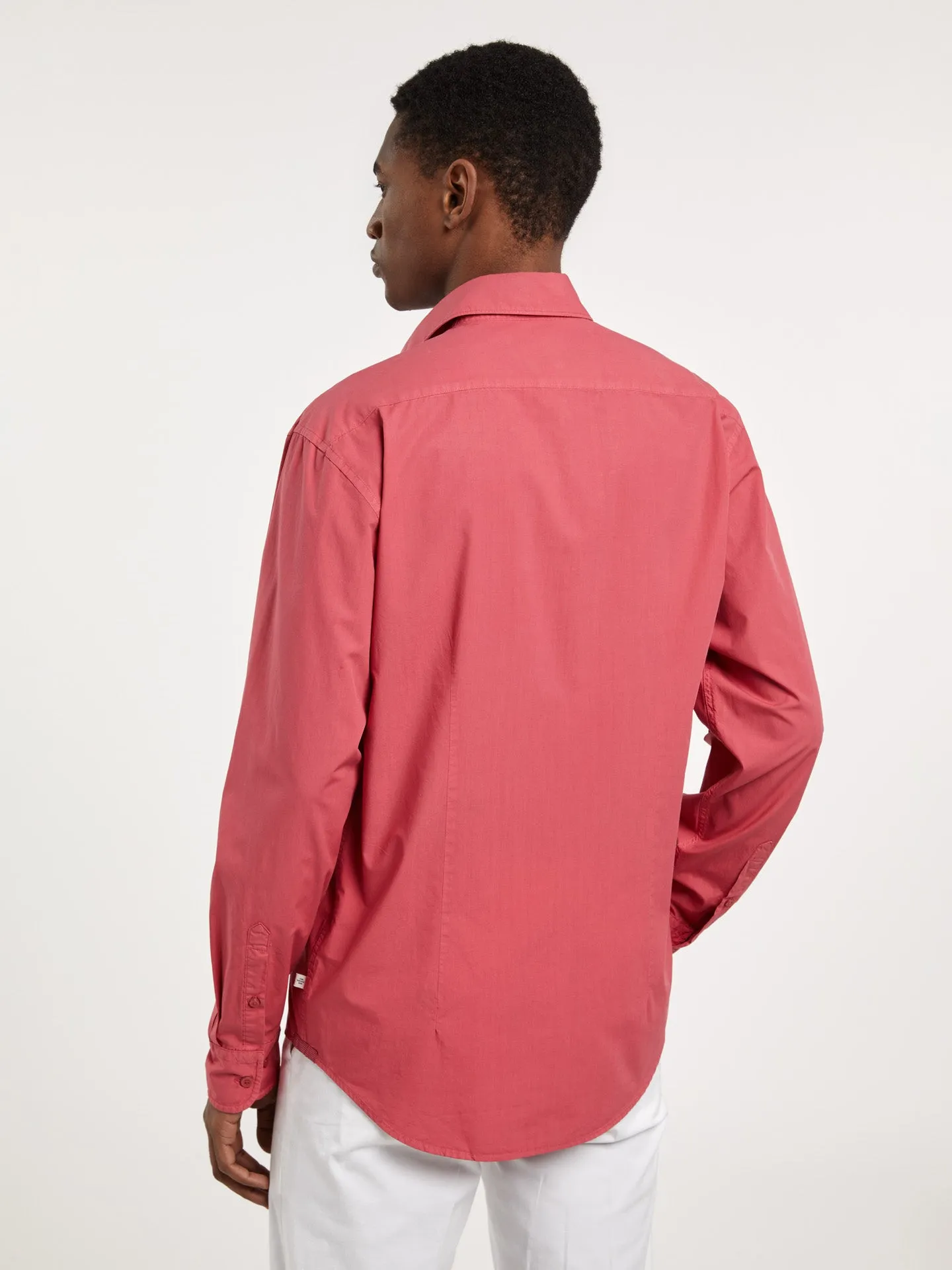 Slim fit poplin faded shirt