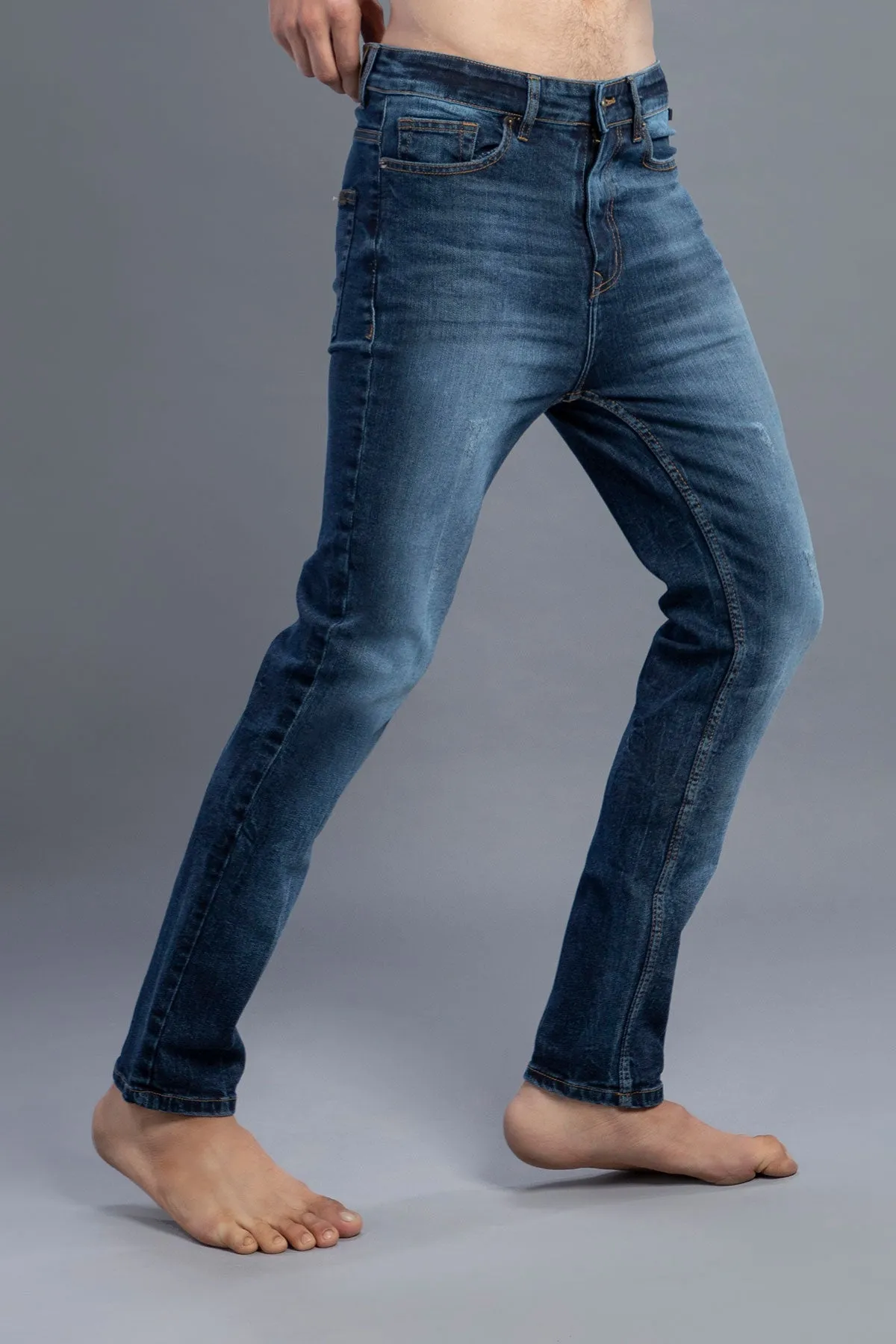 Stretchable Slim Fit Jeans (Mid Blue)