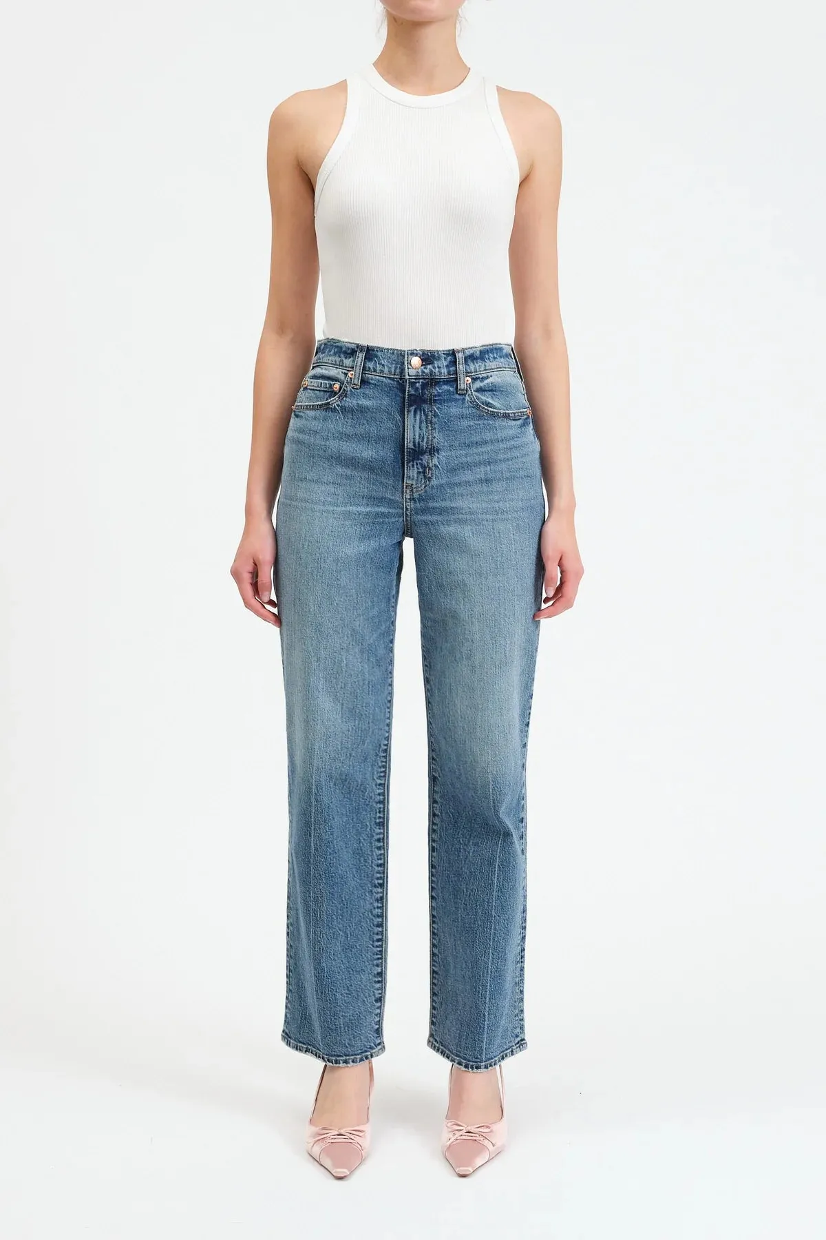 The Sundaze High Rise Vintage Straight Denim by Daze Denim - Brooklyn