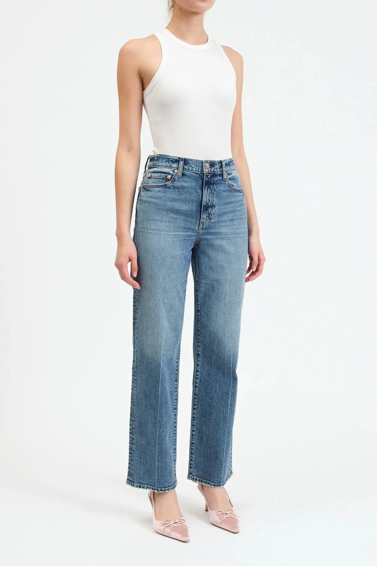 The Sundaze High Rise Vintage Straight Denim by Daze Denim - Brooklyn