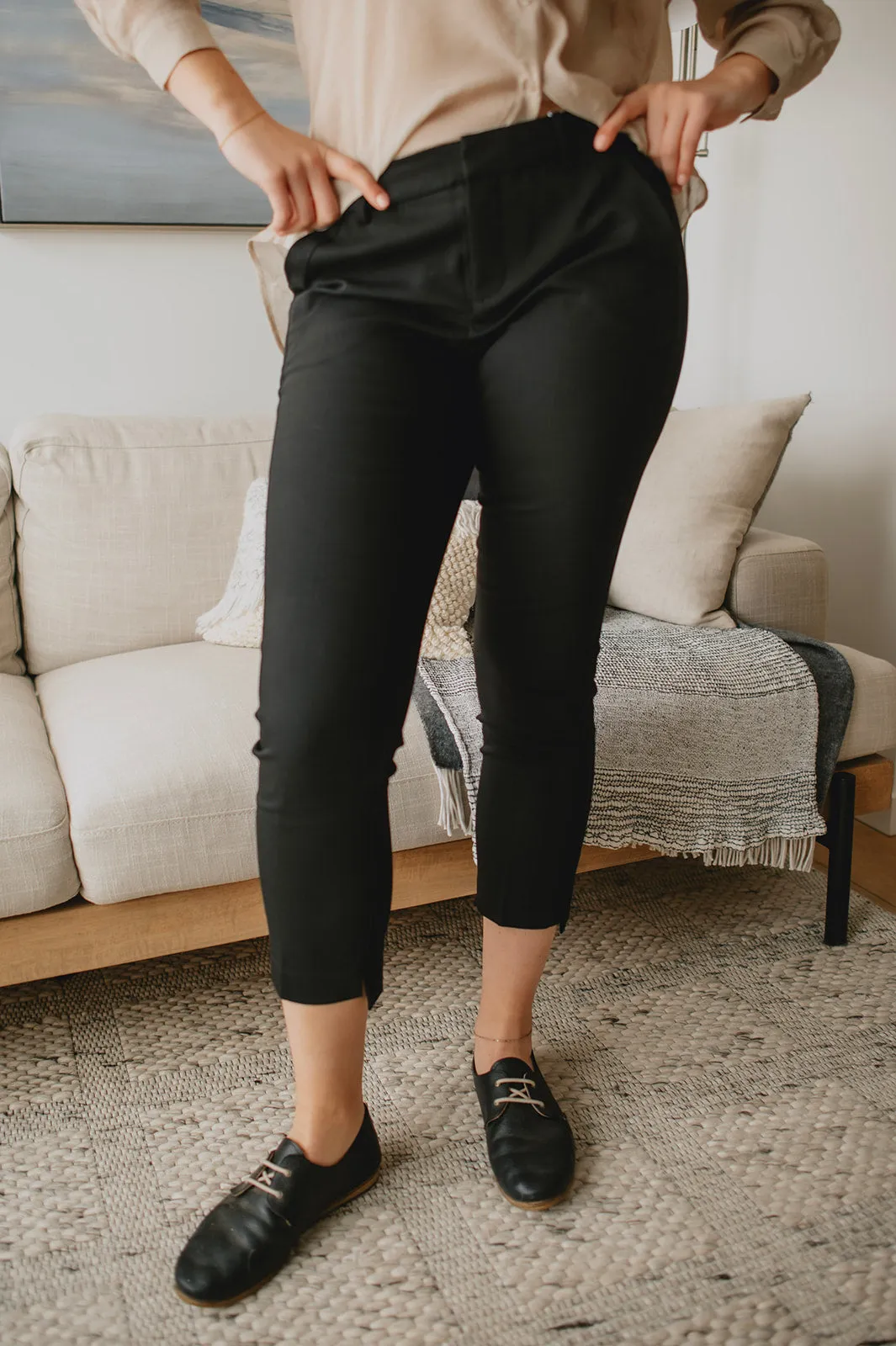 The Tessa Vita Slim Leg Trouser - Black