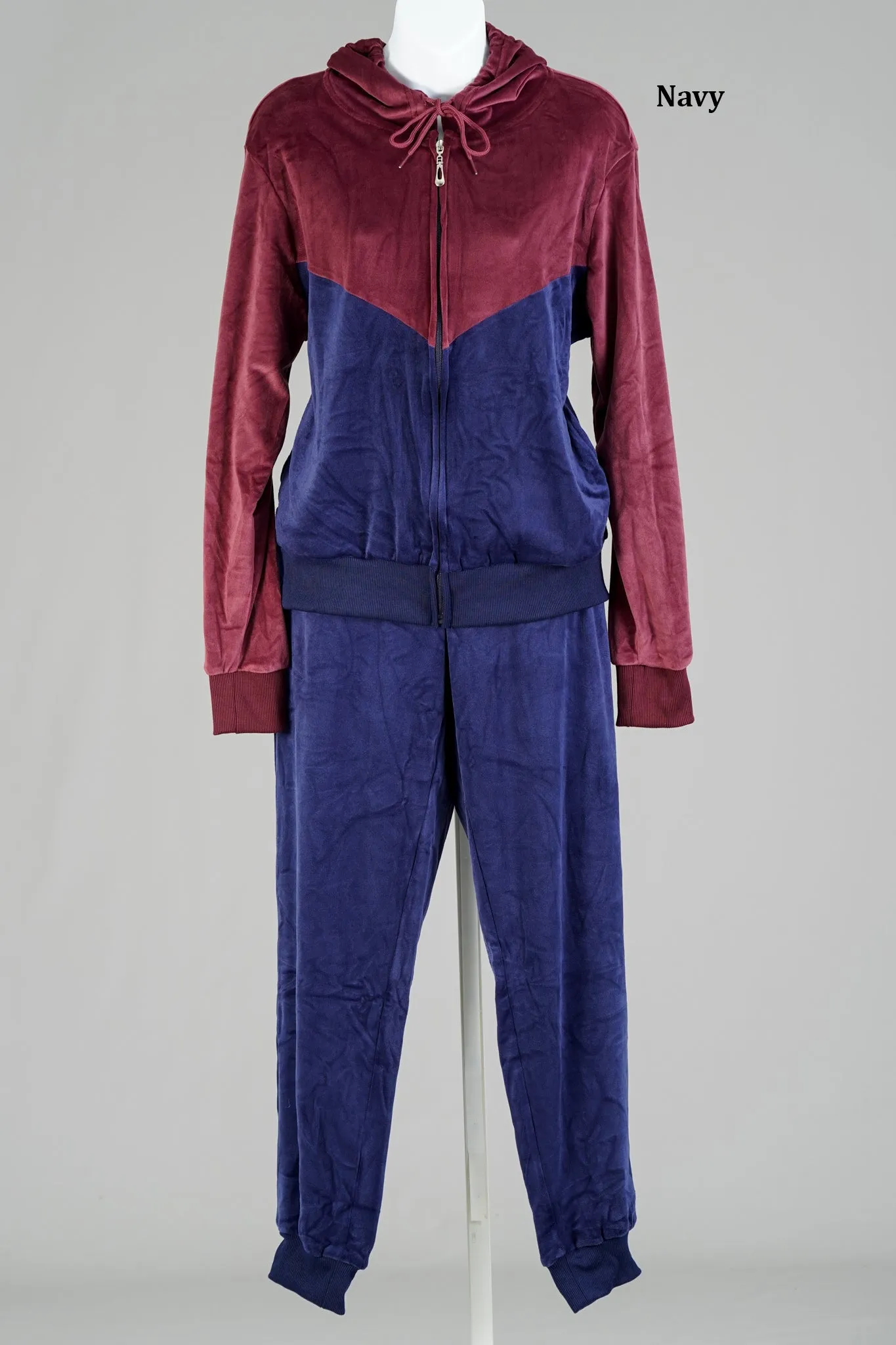 Tracksuit LJS500 Two-tone Velour 2pc Jog Set