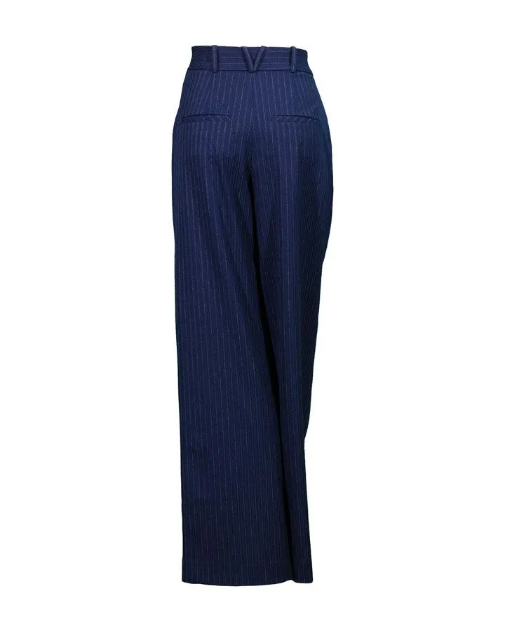 Veronica Beard Heyser Pinstriped Pant