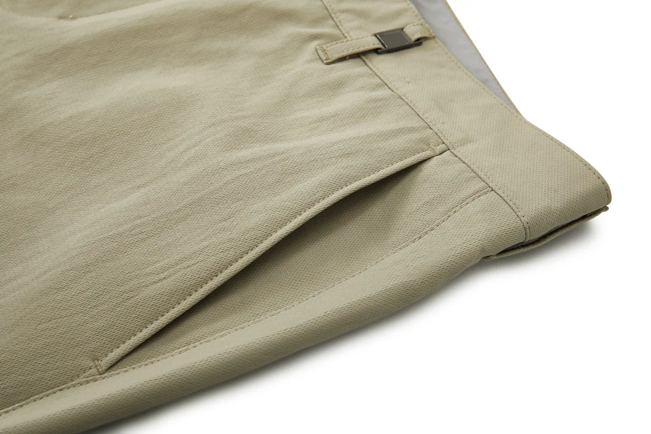 Water-Repellent Crinkle Effect Casual Pants in Extra Slim Fit