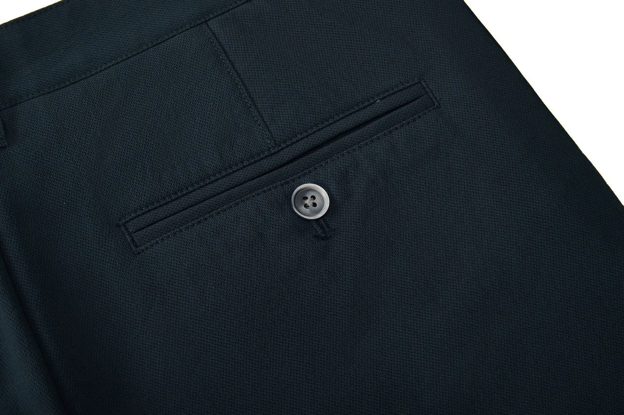 Water-Repellent Crinkle Effect Casual Pants in Extra Slim Fit