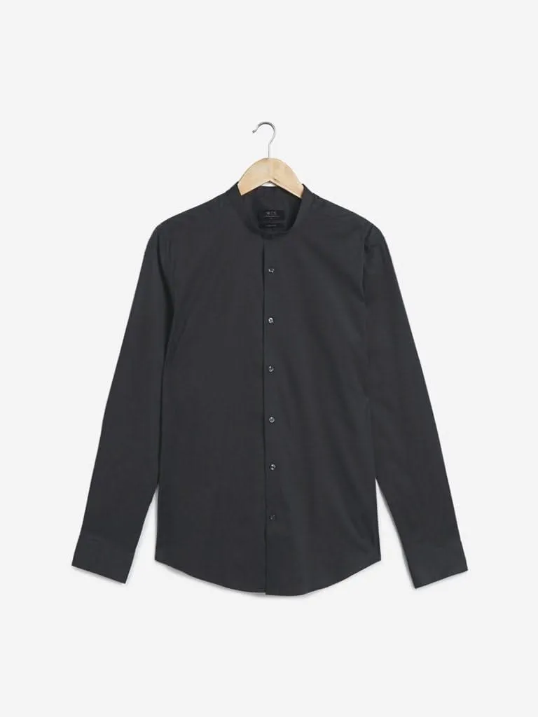 WES Formals Charcoal Ultra-Slim Fit Shirt