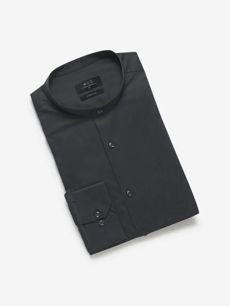 WES Formals Charcoal Ultra-Slim Fit Shirt