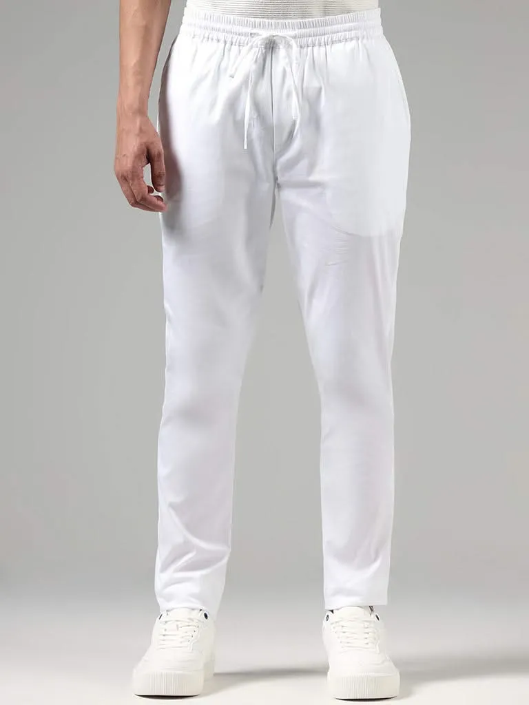 Westside Kala by ETA White Mid-Rise Slim-Fit Churidar